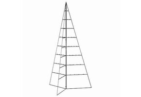Metalen Kerstboom 180cm Zwart - 80% Korting