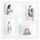vidaXL Fotolijst 4x 13x18cm Foto's MDF Wit - 74% Korting
