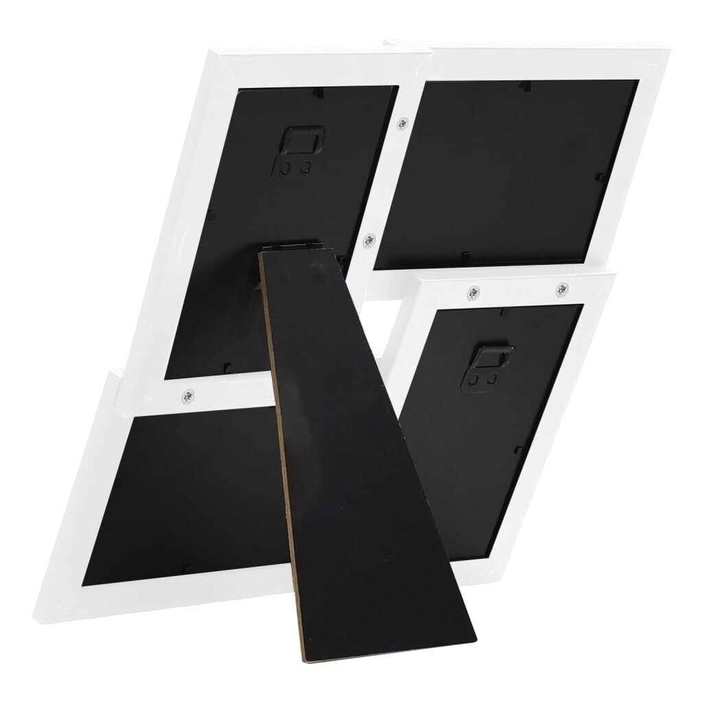 vidaXL Fotolijst 4x 13x18cm Foto's MDF Wit - 74% Korting