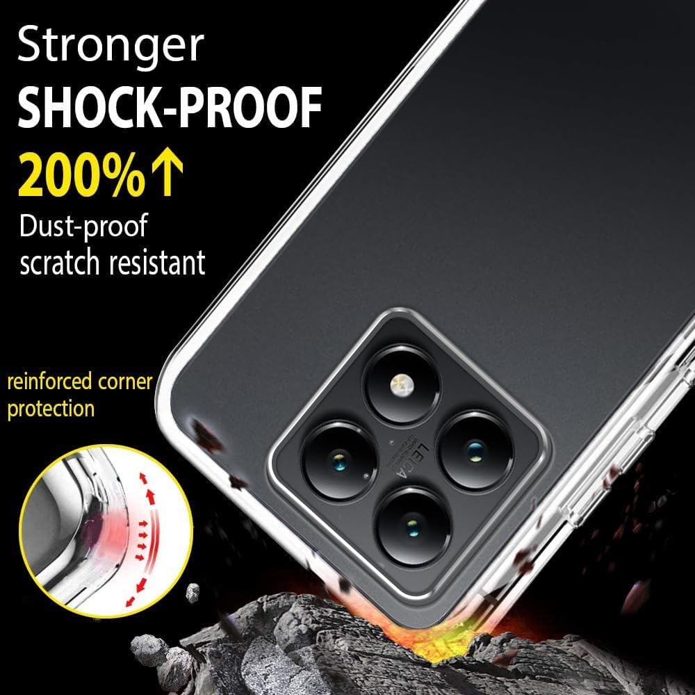 Transparant Hoesje Xiaomi 14T Pro: 360° Bescherming & Ingebouwde Screenprotector (76% Korting)