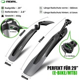 Universele 29" Fietsspatborden E-bike MTB - Steekspatbord - 33% Korting