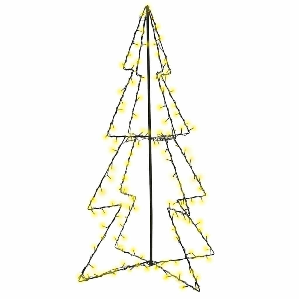 Kegelkerstboom 160 LED's binnen/buiten 78x120 cm - 86% Korting