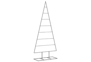 Metalen Kerstboom 180 cm Zwart - 80% Korting