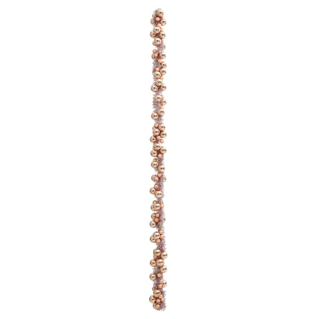 84% Korting: Rose Gold Kerstbal Guirlande 186 cm