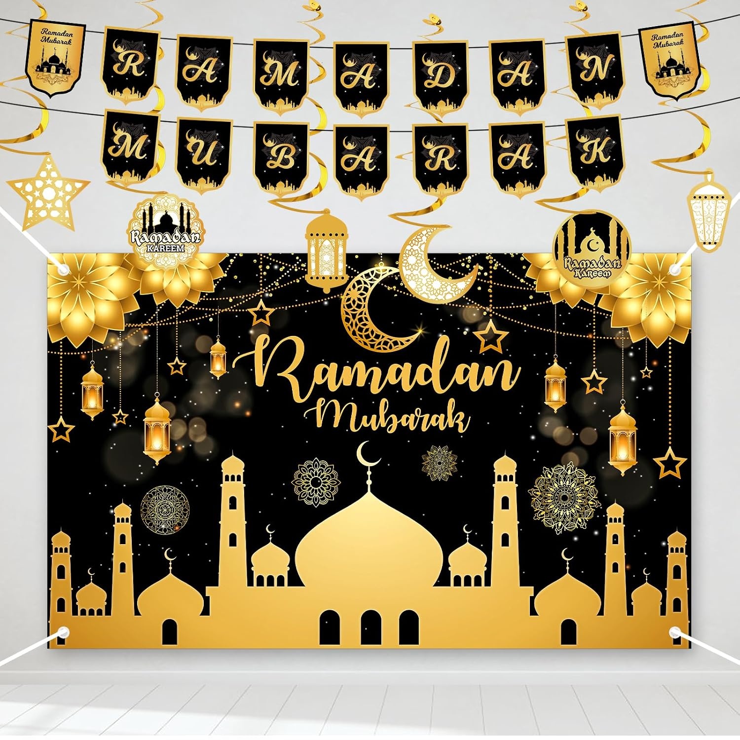Ramadan Decoratieset: Grote Eid Banner & Slinger (76% Korting)
