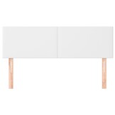 VidaXL Hoofdborden Kunstleer Wit - 2 Stuks (72x5x78/88 cm) - 79% Korting