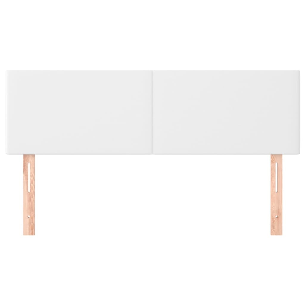 VidaXL Hoofdborden Kunstleer Wit - 2 Stuks (72x5x78/88 cm) - 79% Korting
