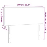Lichtgrijs Hoofdbord 100x5x78/88 cm - 77% Korting!