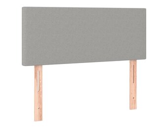 vidaXL Hoofdbord 90x5x78/88 cm stof lichtgrijs
