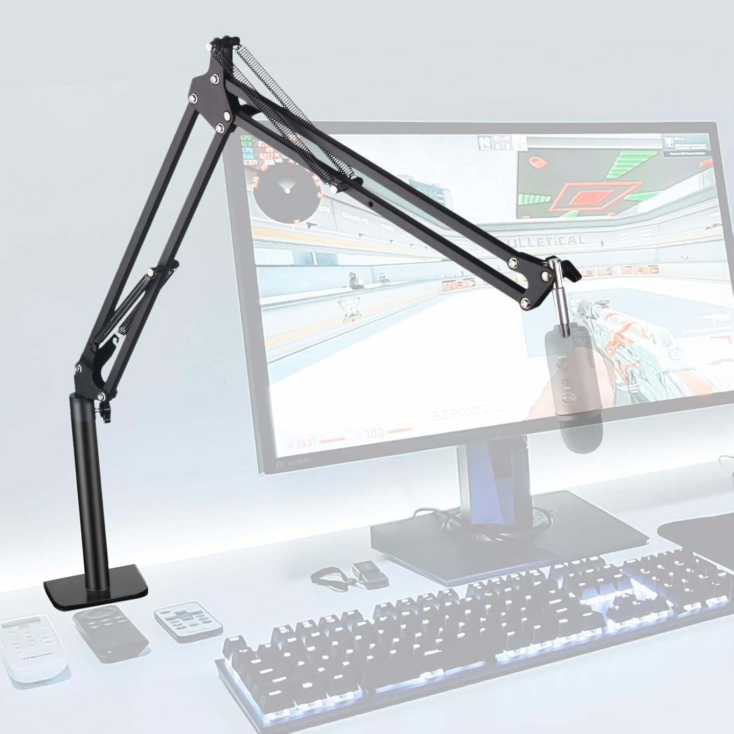 Microfoon Boom Arm Zwart - 73% Korting