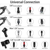 Microfoon Boom Arm Zwart - 73% Korting
