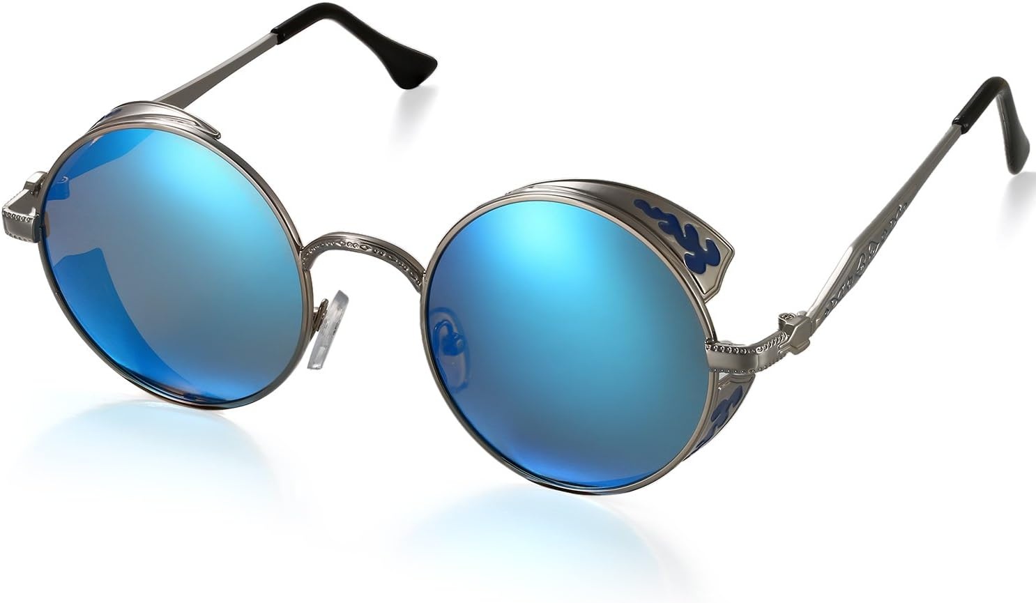 Retro Zonnebril Blauw UV400 Gepolariseerd Spiegelend - 77% Korting