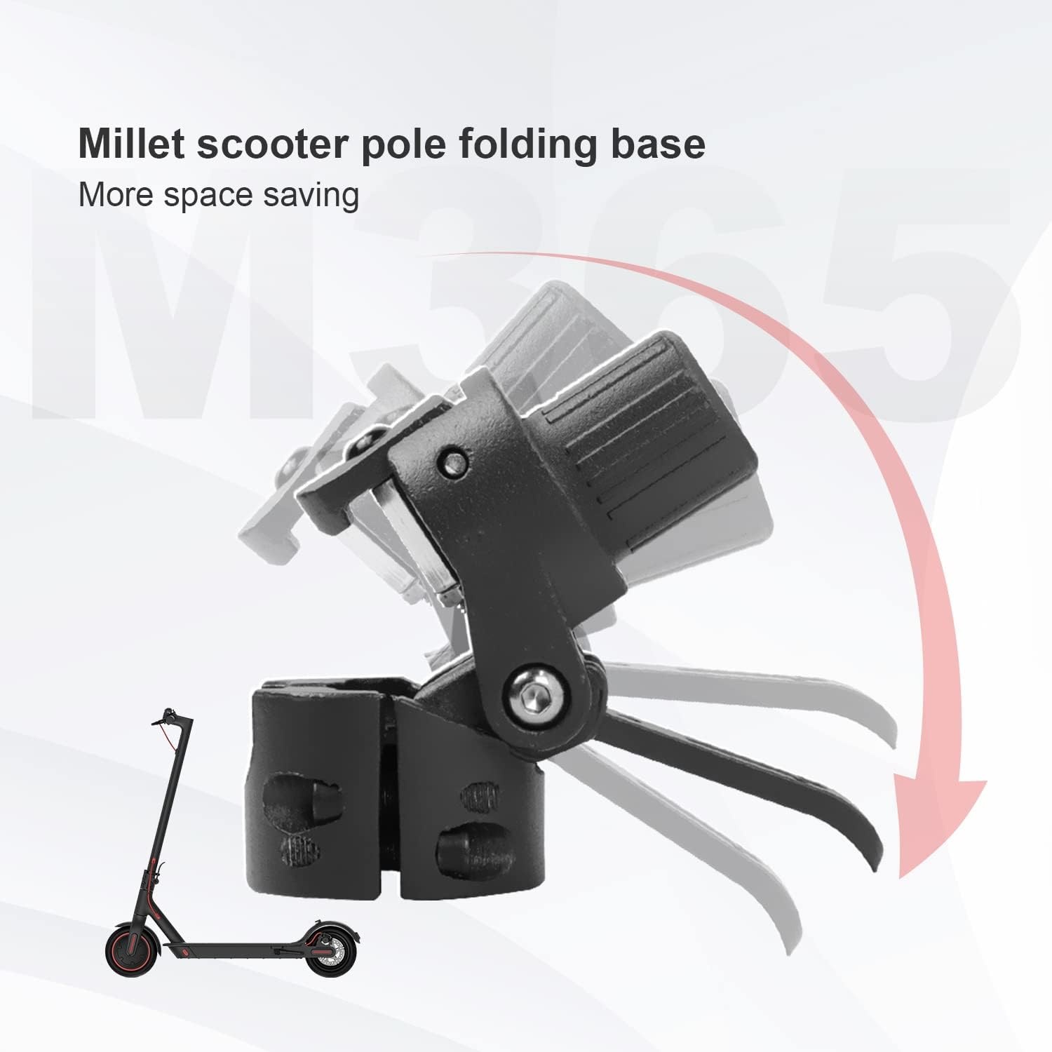 Scooter Reserveonderdeel Vouwstandaard Xiaomi M365 - Aluminium, Zwart (76% Korting)