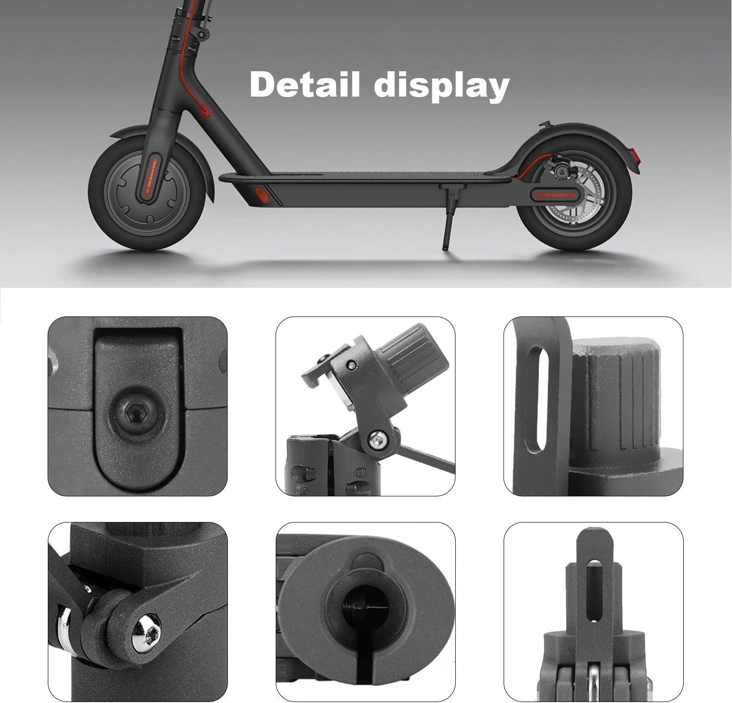 Scooter Reserveonderdeel Vouwstandaard Xiaomi M365 - Aluminium, Zwart (76% Korting)