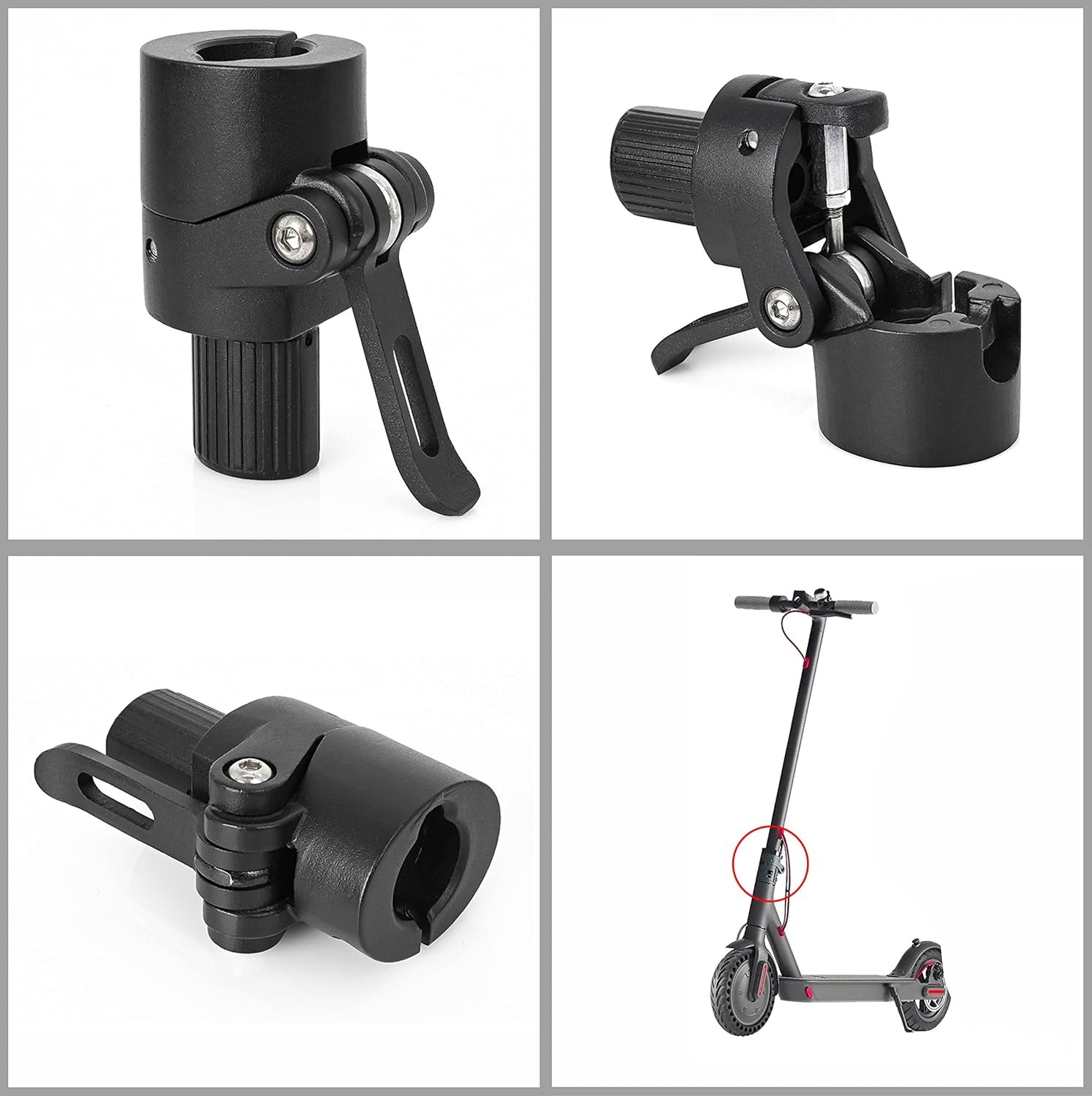Scooter Reserveonderdeel Vouwstandaard Xiaomi M365 - Aluminium, Zwart (76% Korting)