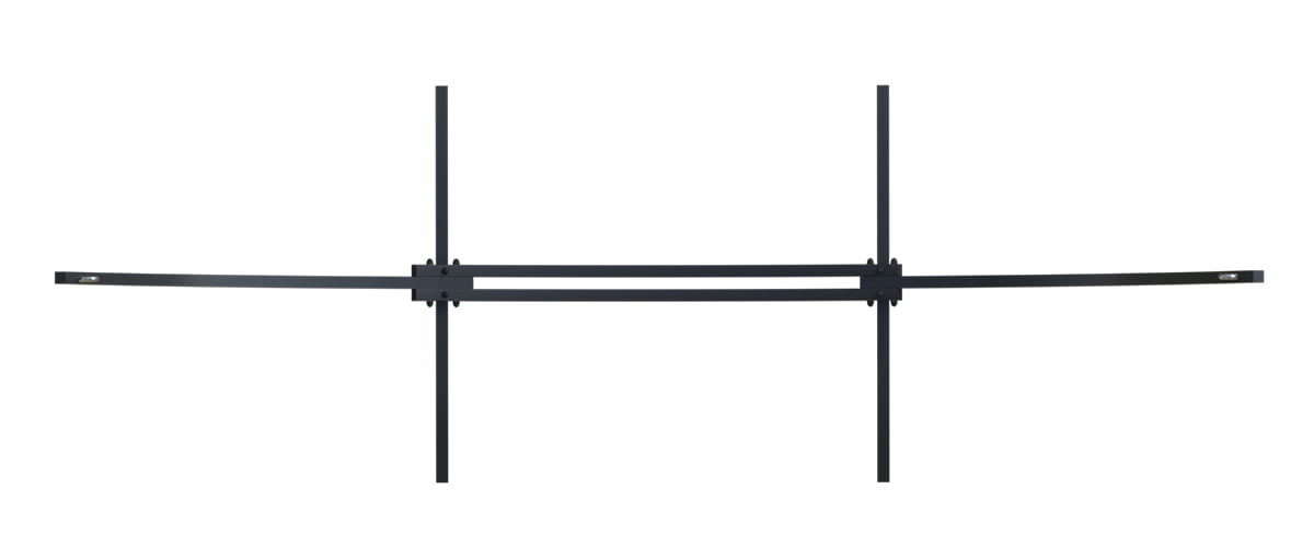 Standaard voor hangmat & hangstoel 2in1 opvouwbaar – Zwart frame