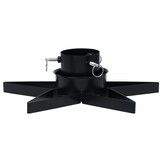 Stervormige Kerstboomstandaard Zwart - 47x47x13,5 cm - 81% Korting