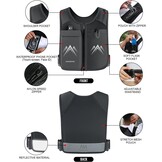 Reflecterend Hardloopvest S/M - Telefoonhouder & 6 Vakken