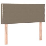 Hoofdbord 100x5x78/88 cm Stof Taupe - 76% Korting