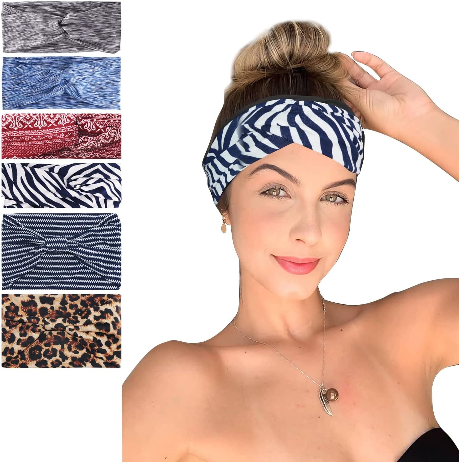 Set van 6 Elastische Haarbanden Dames (76% korting)