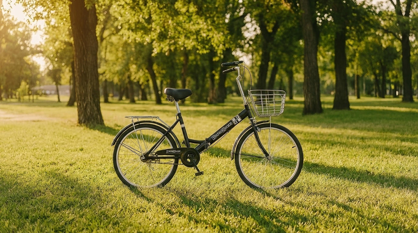 Vouwfiets 24" Zwart - 1 Versnelling & Staal Frame - Compact (35% Korting)