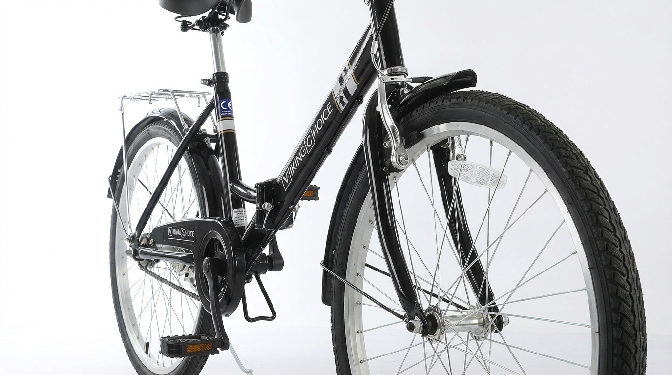 Vouwfiets 24" Zwart - 1 Versnelling & Staal Frame - Compact (35% Korting)