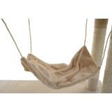 Krabpaal Speelhuis Kat 140cm Beige met Hangmat & 5 Plateaus (34% Korting)