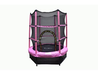 Roze Trampoline 140 cm met Veiligheidsnet - 34% Korting