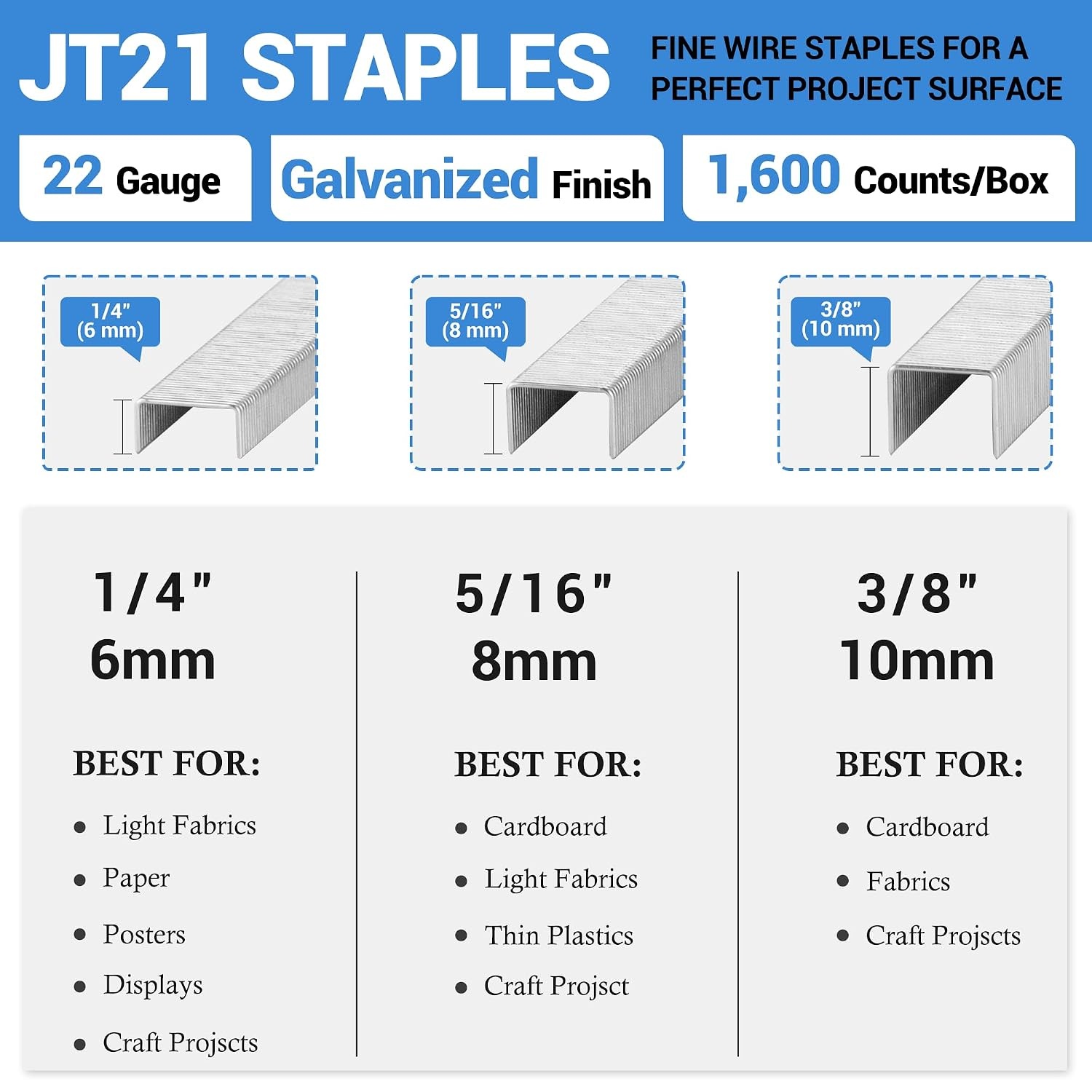 Tackernietjes Type 53 8 mm (1600 stuks) - 72% Korting