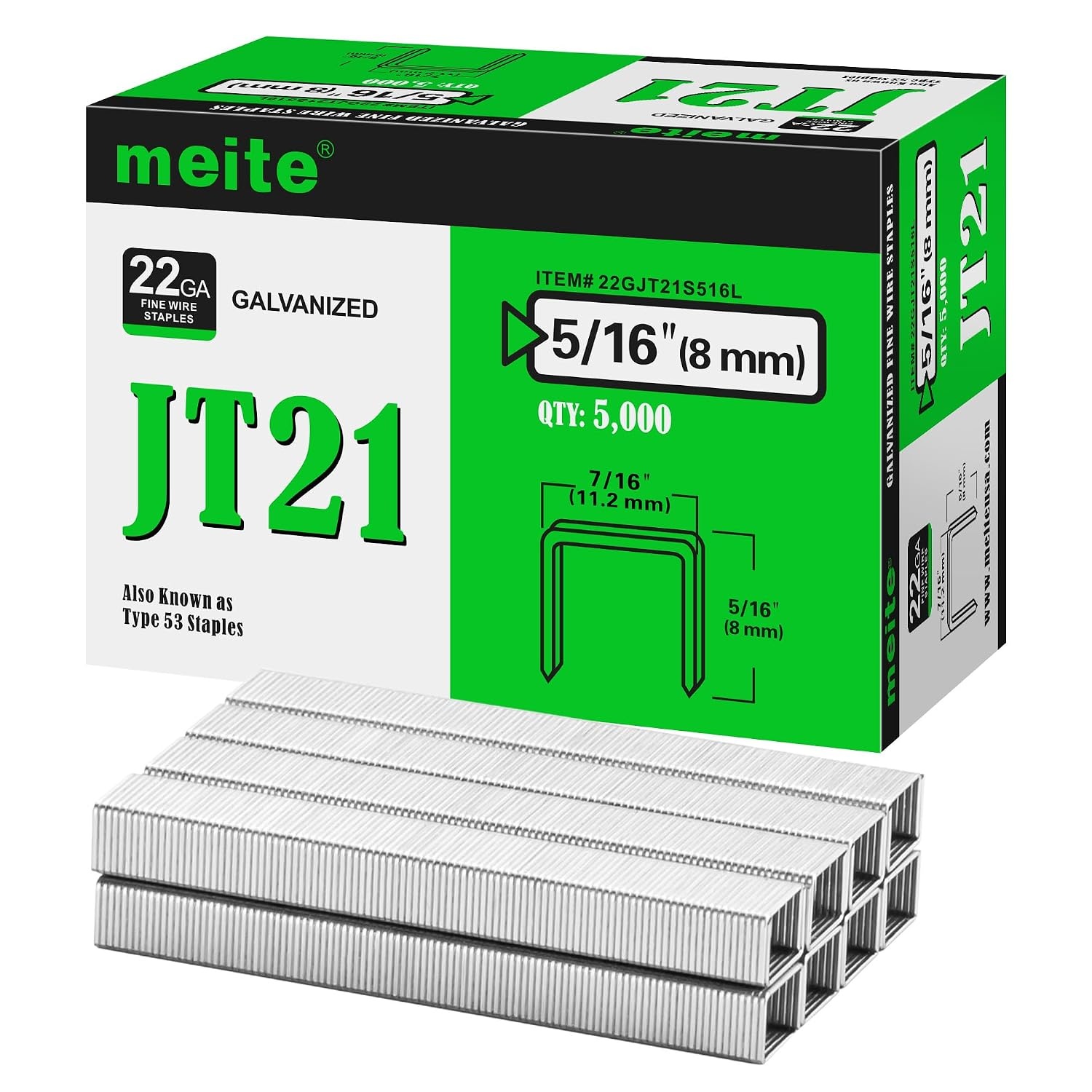 Tackernietjes Type 53 8 mm (1600 stuks) - 72% Korting