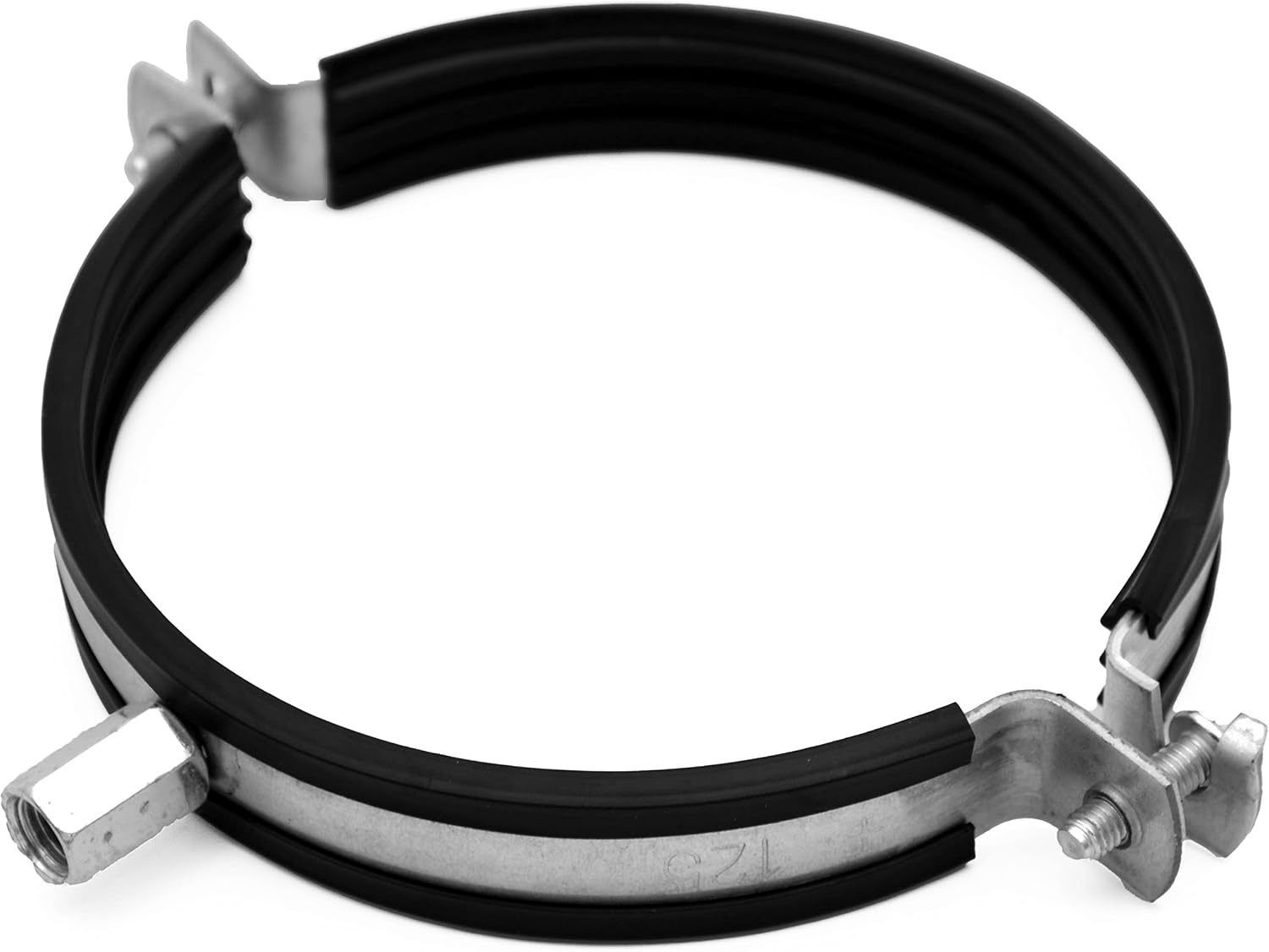 Ophangbeugel ronde ventilatiebuis Ø 160 mm | Rubberen afdichting | Trillingsdempend