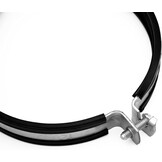 Ophangbeugel ronde ventilatiebuis Ø 160 mm | Rubberen afdichting | Trillingsdempend