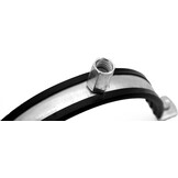 Ophangbeugel ronde ventilatiebuis Ø 160 mm | Rubberen afdichting | Trillingsdempend