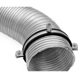 Ophangbeugel ronde ventilatiebuis Ø 160 mm | Rubberen afdichting | Trillingsdempend