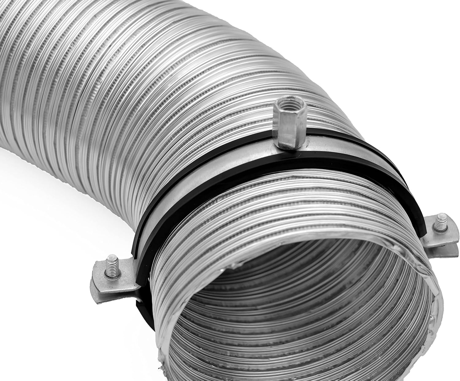 Ophangbeugel ronde ventilatiebuis Ø 160 mm | Rubberen afdichting | Trillingsdempend