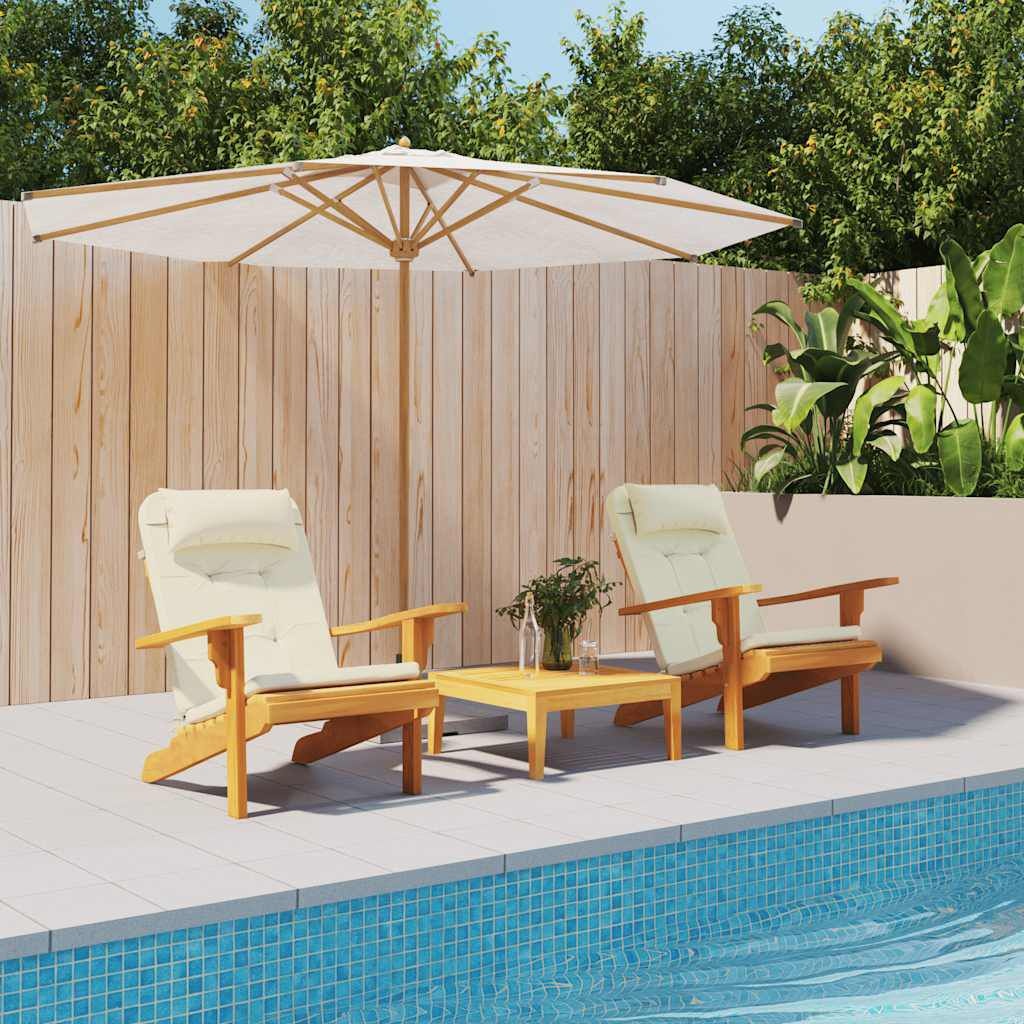 VidaXL Adirondack Stoelkussens Crème (2 stuks) - 60% Korting