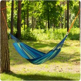 Tuinhangmat dubbel 200x160 cm - Blauwgroen - 2-persoons hangmat
