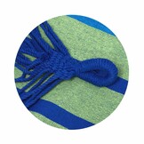 Tuinhangmat dubbel 200x160 cm - Blauwgroen - 2-persoons hangmat