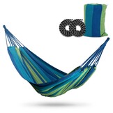 Tuinhangmat dubbel 200x160 cm - Blauwgroen - 2-persoons hangmat