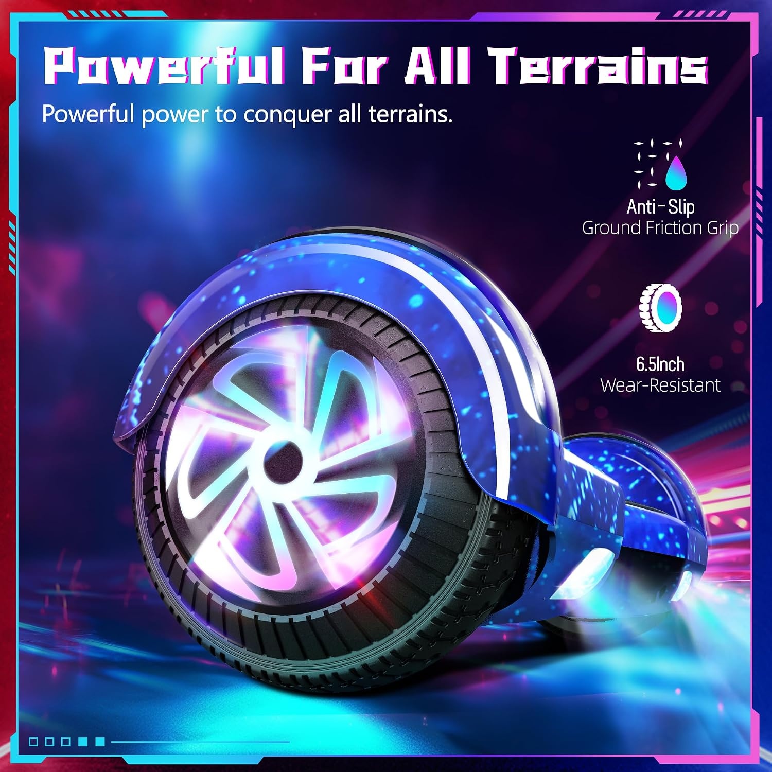 6.5 Inch Ingebouwde Bluetooth Elektrische Hoverboards voor Kinderen
