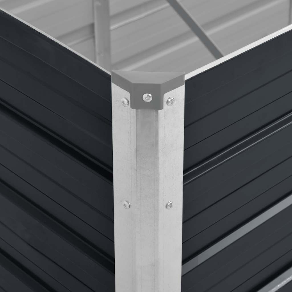 Verhoogde Plantenbak Staal Antraciet 240x80x77cm - 34% Korting!