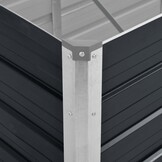 vidaXL Plantenbak verhoogd 240x80x77 cm gegalvaniseerd staal antraciet