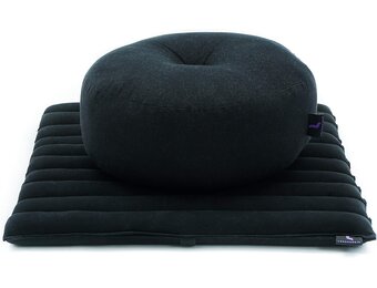 Leewadee Compact Zafu & Zabuton Meditatieset - Klein Kapok Meditatiekussen Yoga Zen Zazen