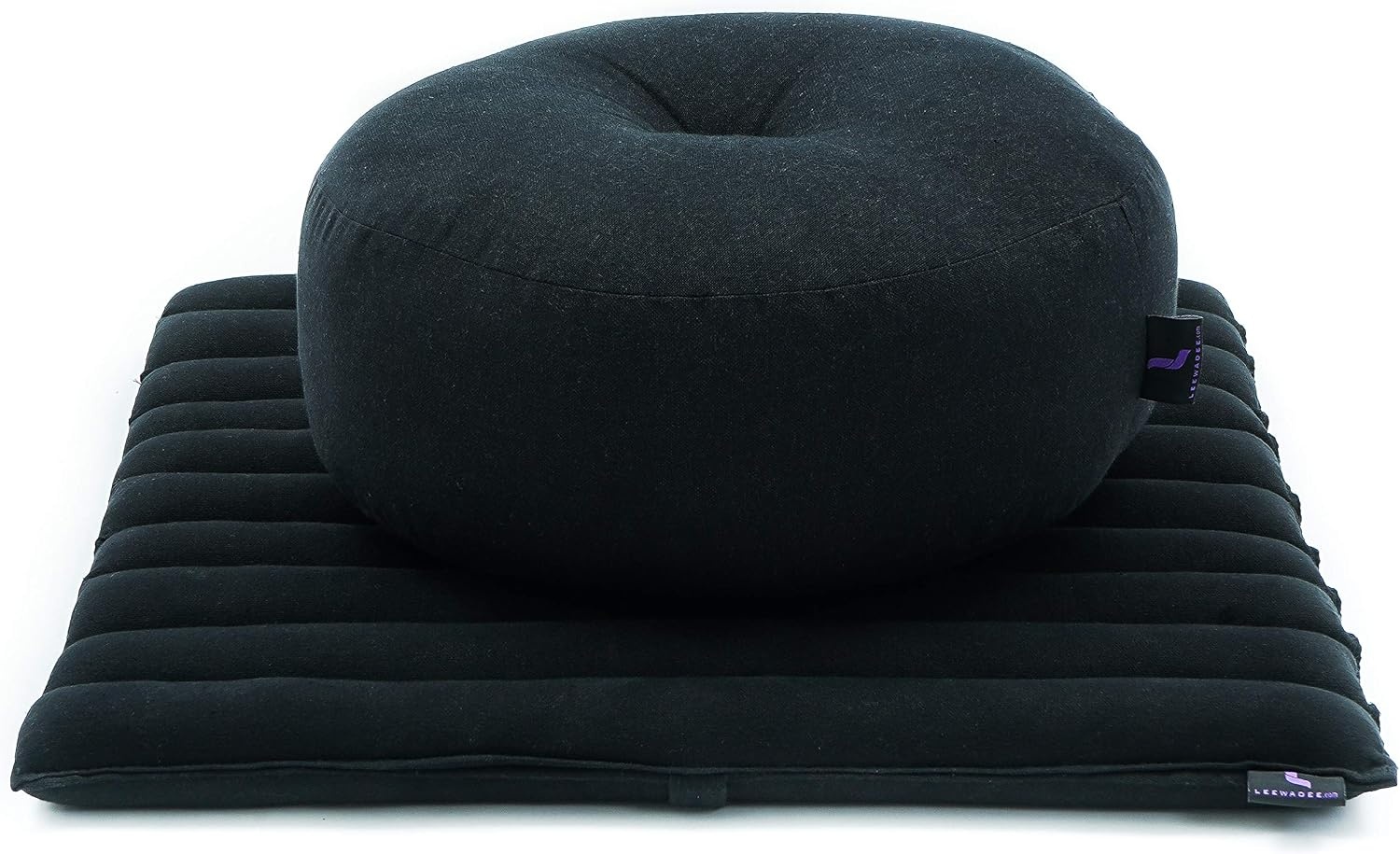 Leewadee Compact Zafu & Zabuton Meditatieset - Klein Kapok Meditatiekussen Yoga Zen Zazen