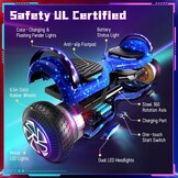 Hoverboard Kinderen & Tieners | 6,5" Wielen | Alle Terreinen | Max. 16 km/u | Bluetooth | LED