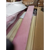 vidaXL Bedframe met hoofdeinde Roze 90 x 200 cm Fluweel