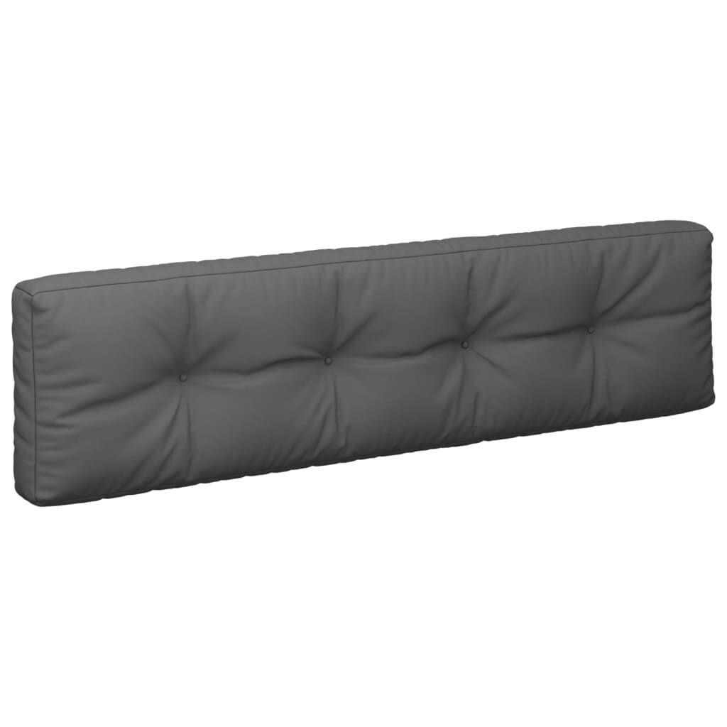 vidaXL Palletkussens 2 st stof antracietkleurig