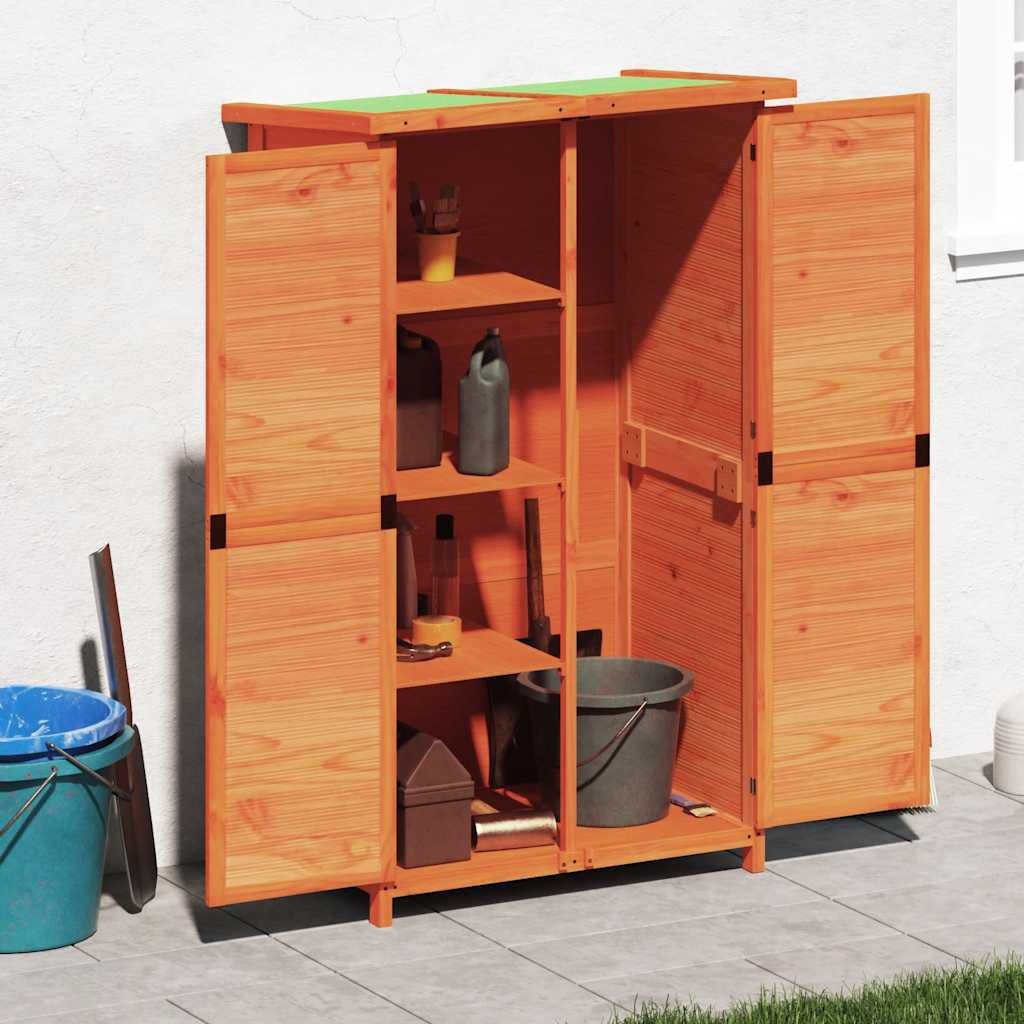 VidaXL Tuinschuur Grenenhout Bruin 83x57x140 cm - 76% Korting