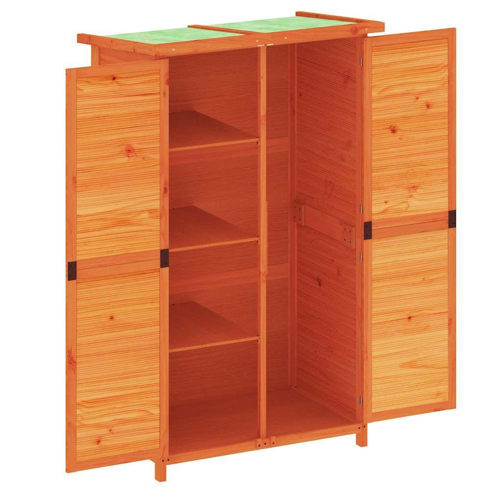 vidaXL Tuinschuur 83x57x140 cm massief grenenhout bruin