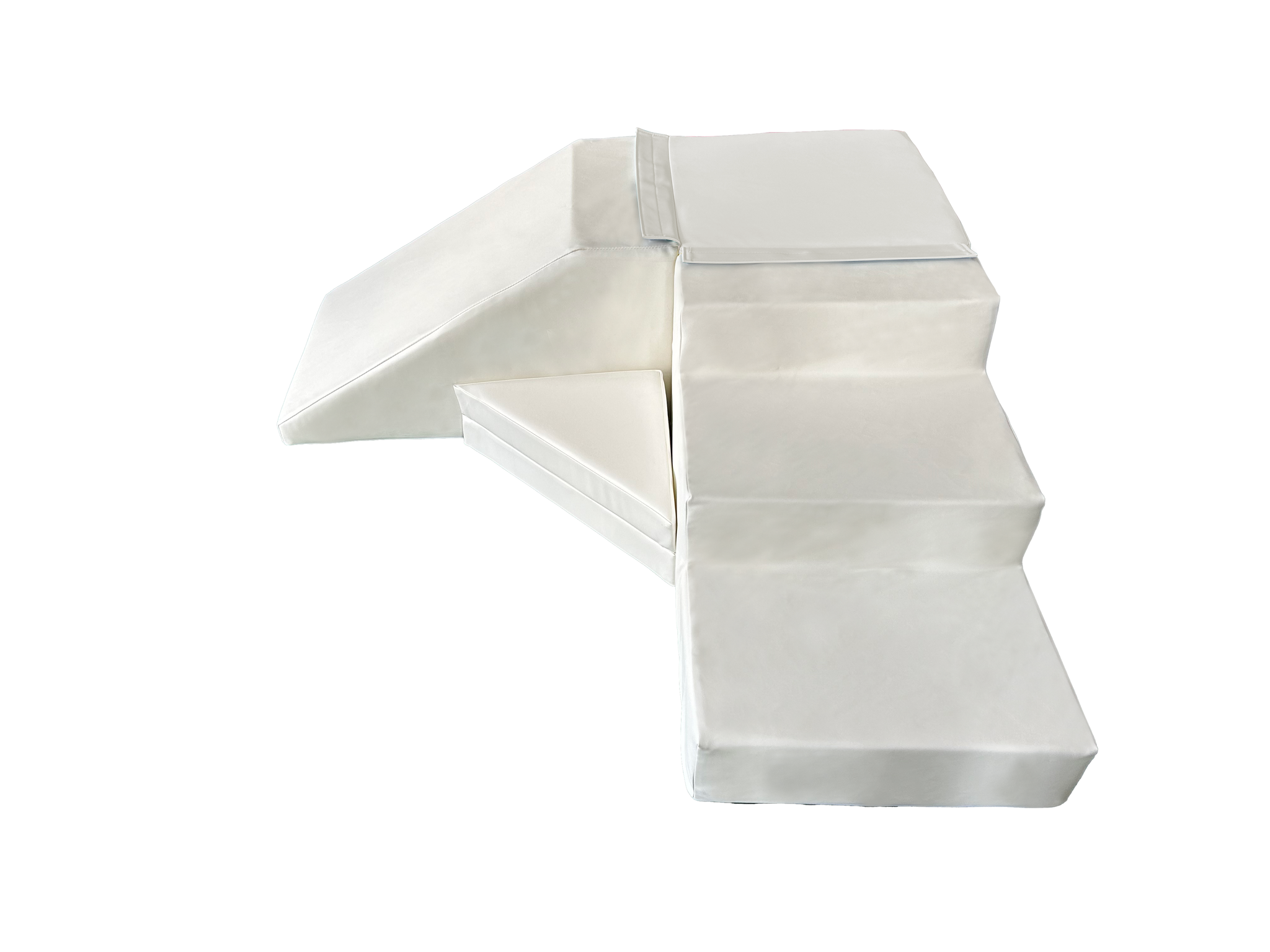 Zachte Schuimglijbaan 40cm Wit - Modulaire Speelset 35% Korting